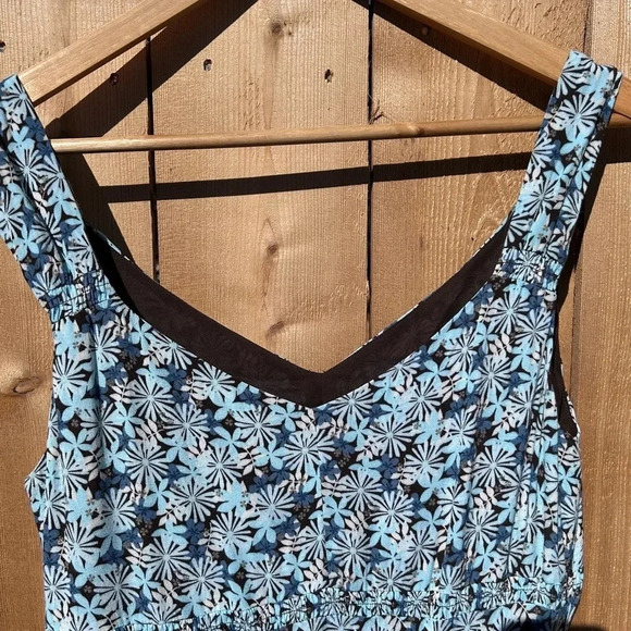 Ann Taylor Loft Blue Flowered Dress - Picture 2 of 10